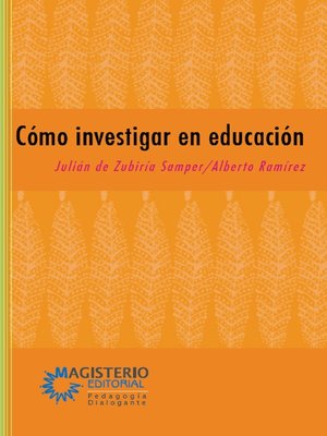 cover image of Cómo investigar en educación